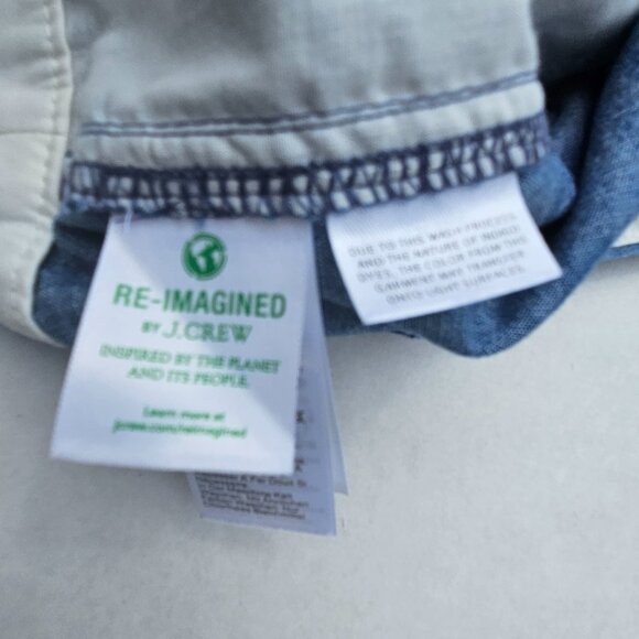 J Crew 5" classic chambray shorts 100% Cotton Size Women's 8 Beach Vacation - Picture 7 of 8